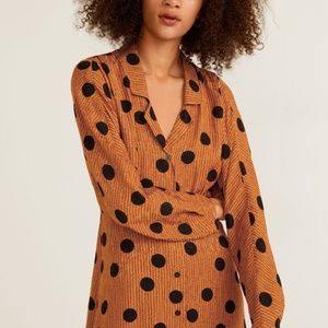 NWT MNG Polka-dot print dress